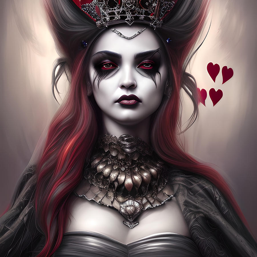 Queen Millicent Royal Highness And Queen Of Hearts Digital Art by Bella ...