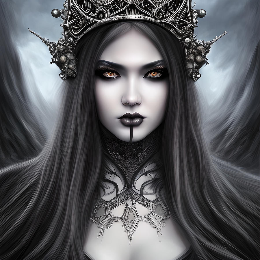 Queen Missy Gothic Royalty of Mythical Origins Digital Art by Bella ...