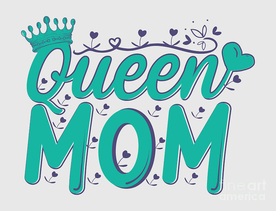 Worlds Best Mom Funny Gift Idea For Mother Quote Her Queen by Jeff Creation