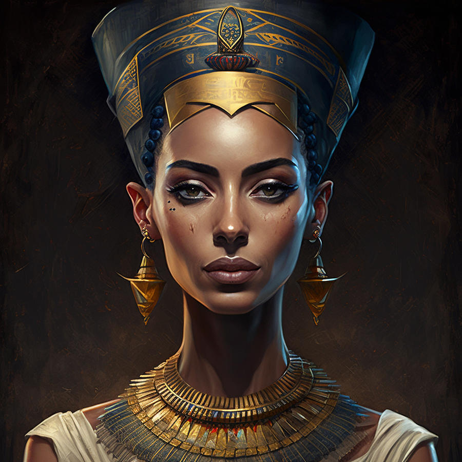 Queen Nefertiti Digital Art by Ahmed Radwan - Fine Art America