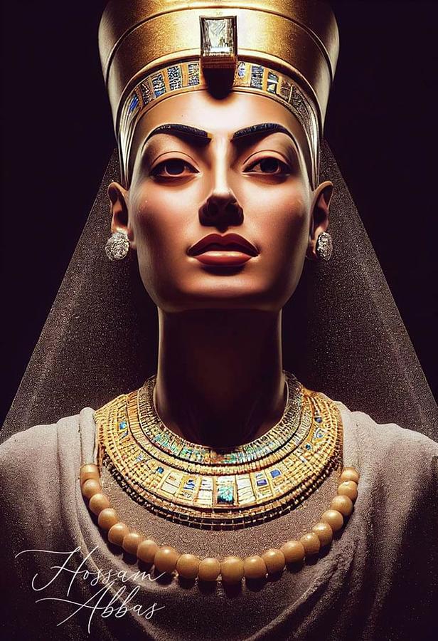 Queen nefertiti Digital Art by Mohamed Eldahshan - Pixels