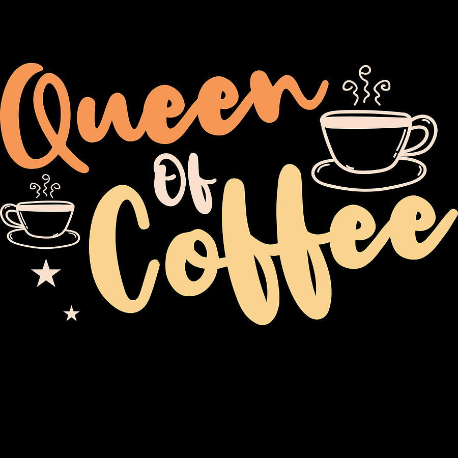 Caffeine Queen  Coffee Art  Home Decor  Kitchen art