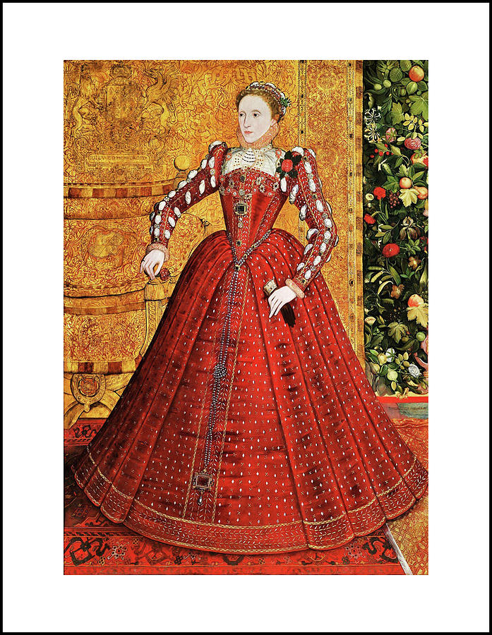 Queen of England, Elizabeth I Mixed Media by Lorena Cassady