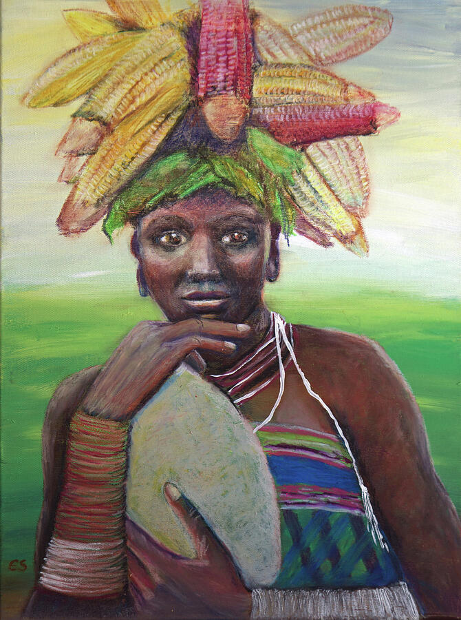 Queen of Harvest Painting by Evelyn Snyder