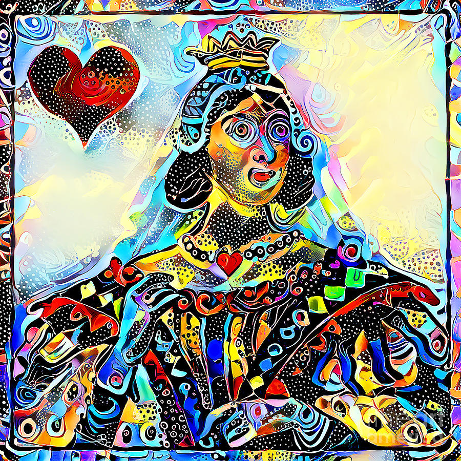 Queen of Hearts 20210124v3 Square Photograph by Wingsdomain Art and Photography
