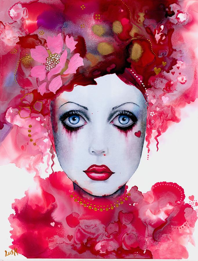 Magnolia Movie Painting - Queen of Hearts by B K Lusk