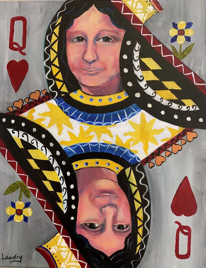 Queen of Hearts Painting by Barbara Landry