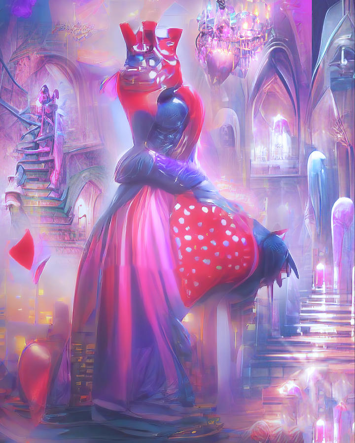 Queen of Hearts Digital Art by Mark Andrew Thomas