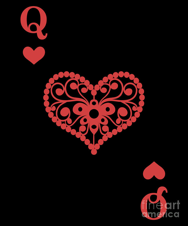 queen of hearts card designs