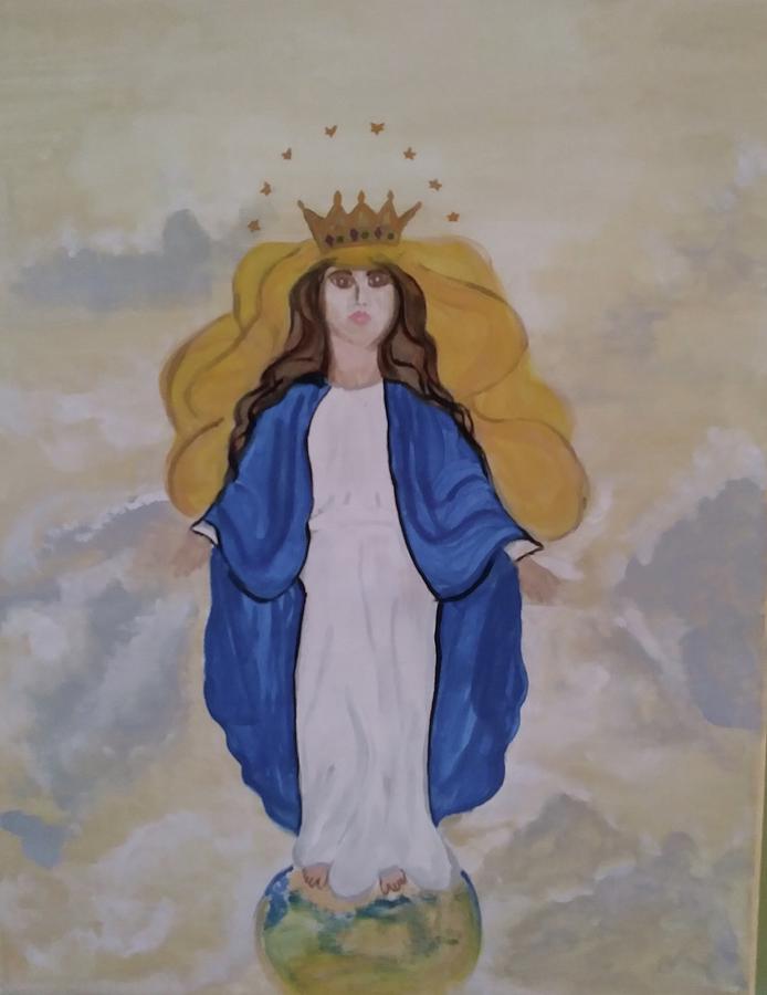 Queen of Heaven Painting by Barbara Fincher