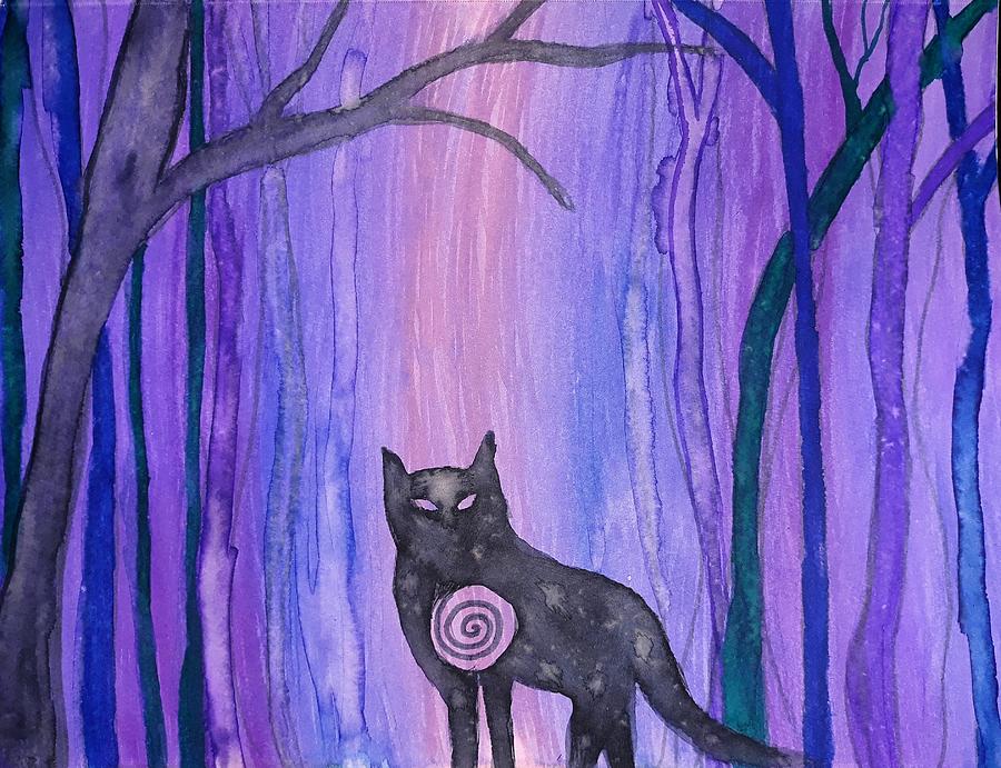 Wolves Painting - Queen of the Forest  by Vale Anoai
