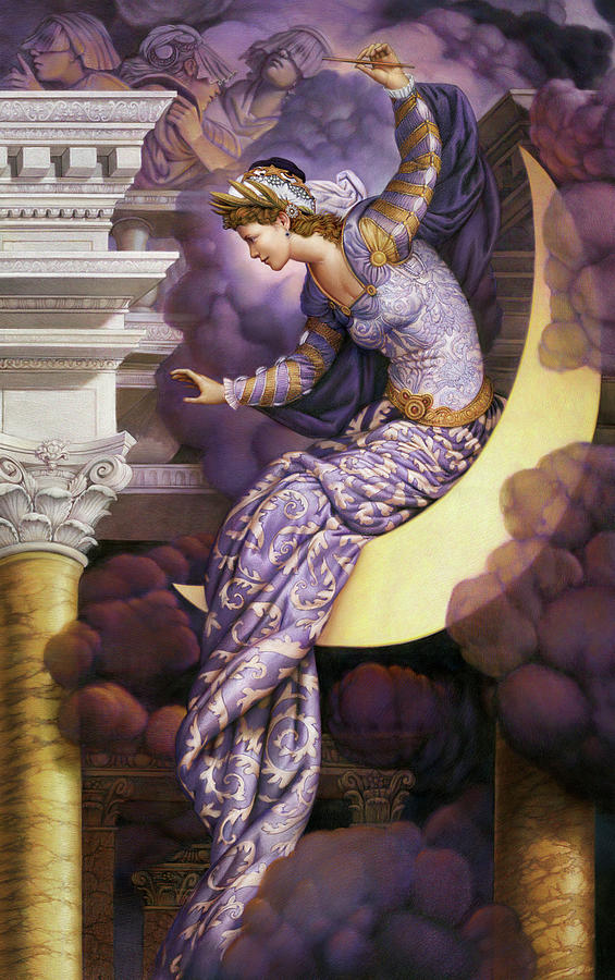 Queen of the Night Painting by Kurt Wenner