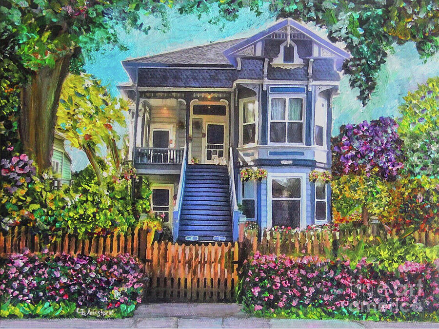 Welcome Home Alameda Painting by Linda Weinstock