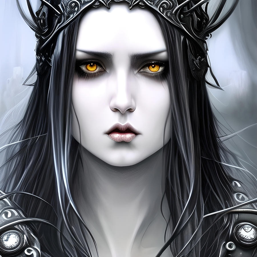 Queen Sandra Gothic Royalty of Mythical Origins Digital Art by Bella ...