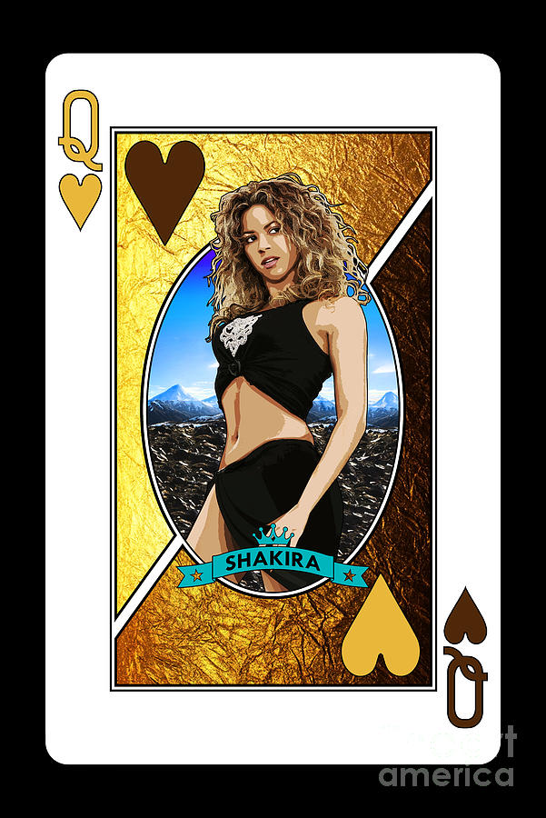 Shakira Digital Art - Queen Shakira by Bo Kev