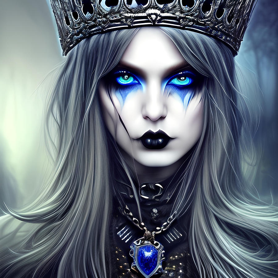 Queen Tatja Gothic Royalty of Mythical Origins Digital Art by Bella ...