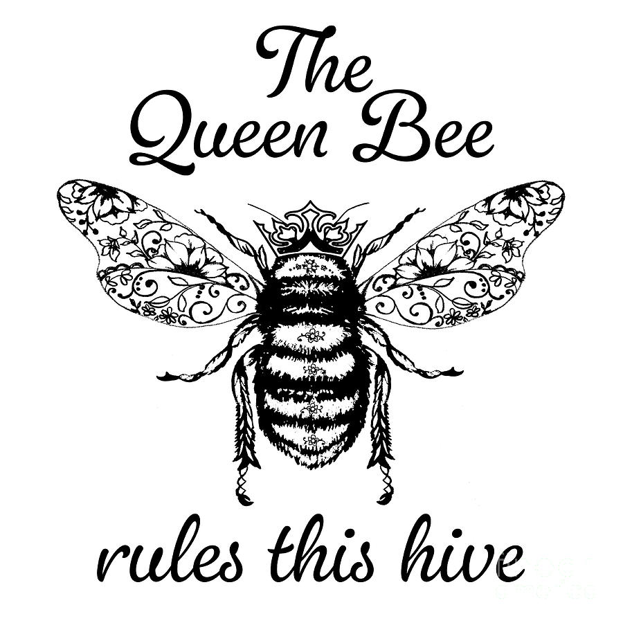 Queen Typography B Digital Art by Jean Plout
