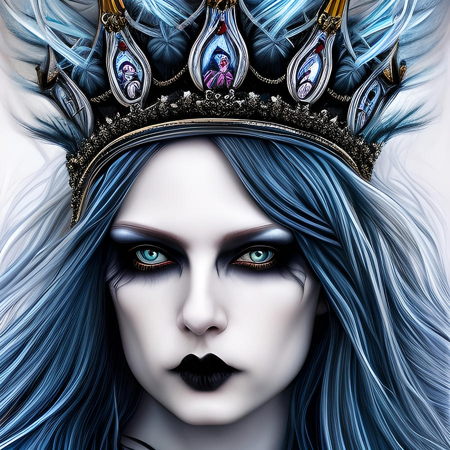 Queen Valera Gothic Royalty of Mythical Origins Digital Art by Bella ...