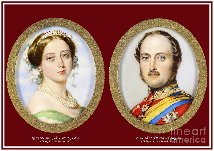 Queen Victoria and Prince Albert of the United Kingdom Painting by ...