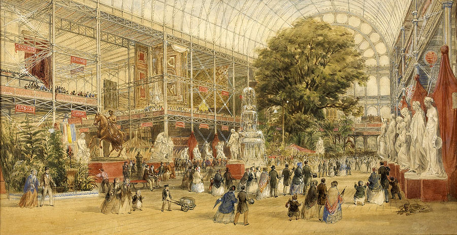 Queen Victoria opening the 1851 Universal Exhibition, at the Crystal ...