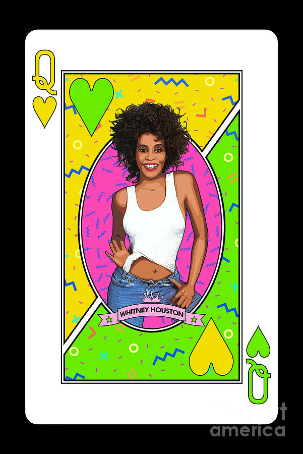 Whitney Houston Digital Art - Queen Whitney Houston by Bo Kev