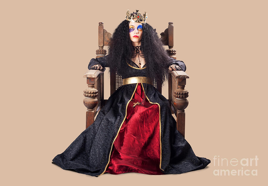 Queen with gold crown Photograph by Jorgo Photography