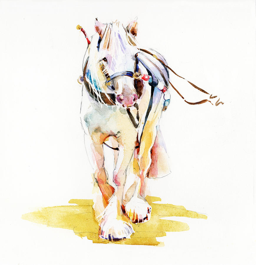 Horse Painting - Queenie by Penny Taylor-Beardow