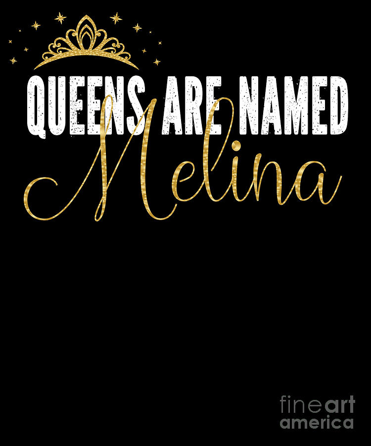Queens Are Named Melina Personalized First Name Girl design Tote Bag