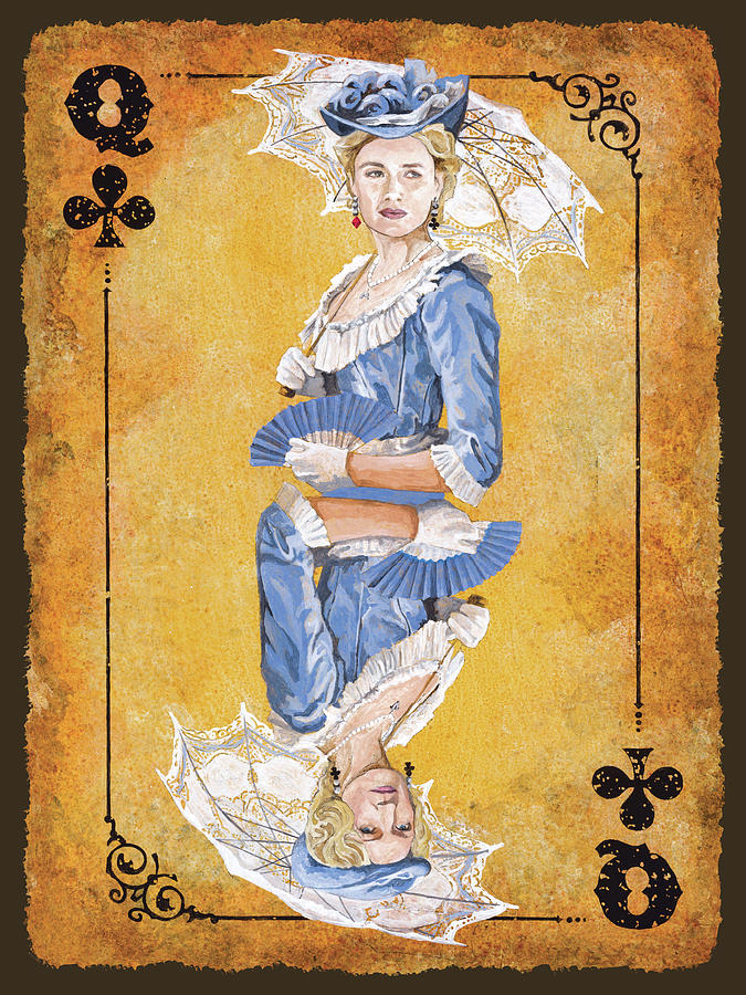 Queens of Clubs Painting by Tim Joyner