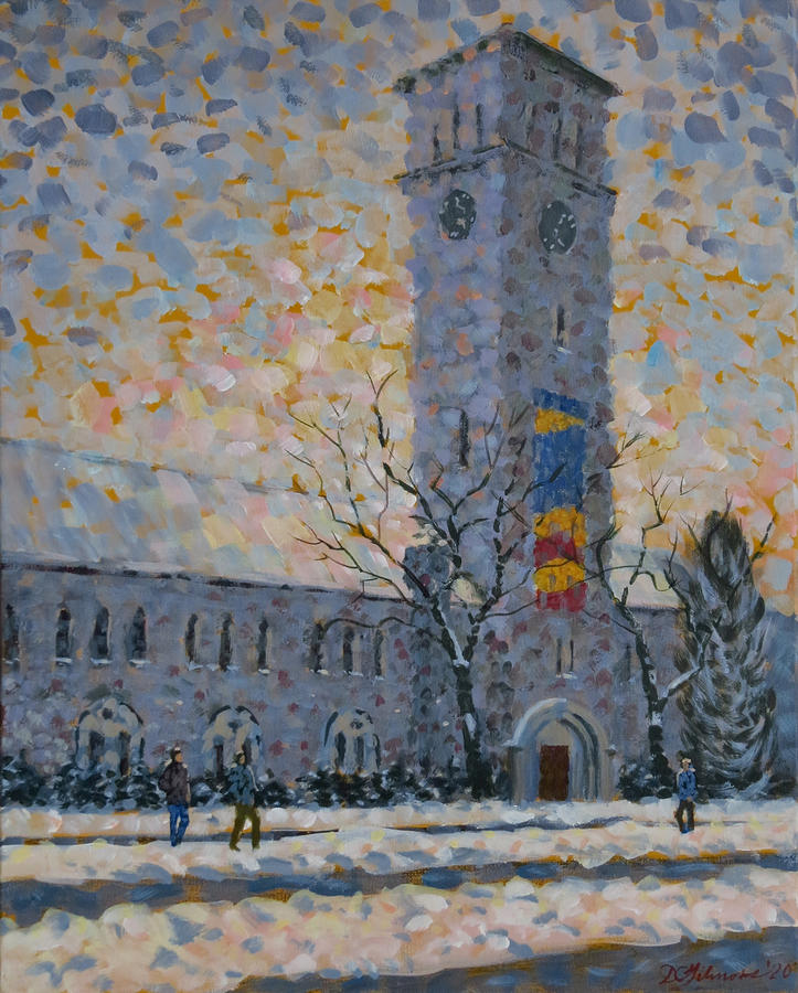 Queens University-Grant Hall Painting by David Gilmore