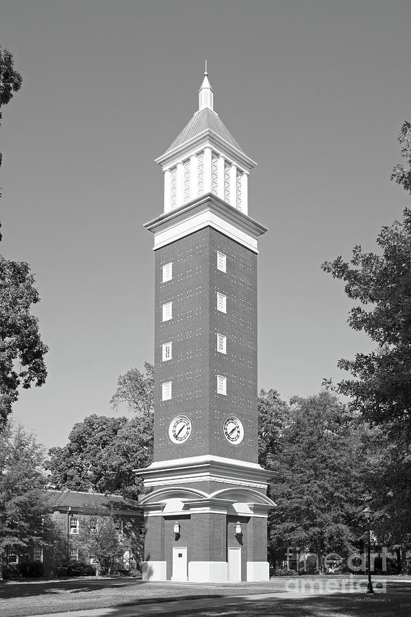 Queens University of Charlotte Evans Clock Tower Photograph by University Icons