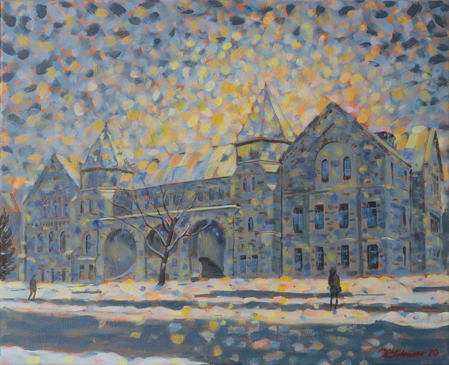 Queens University-Ontario Hall Painting by David Gilmore
