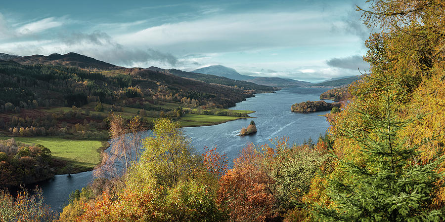 Loch Tummel at Autumn Photograph by Dave Bowman