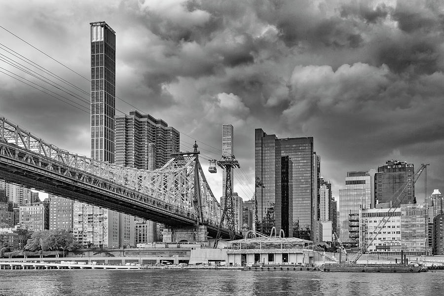 Queensboro Bridge and Clouds Photograph by Cate Franklyn