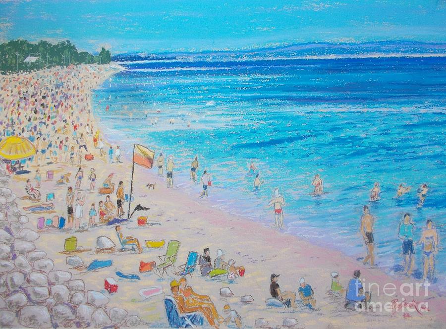 Queensland Beach  Pastel by Rae  Smith PAC