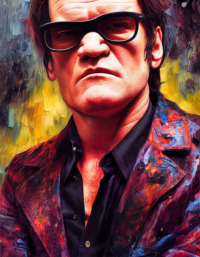 Quentin Tarantino Perturbed Digital Art by Craig Boehman