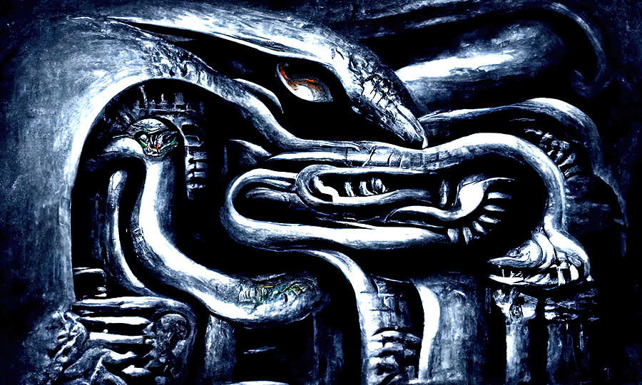 Quetzalcoatl, The Serpent God, 04 Painting by AM FineArtPrints