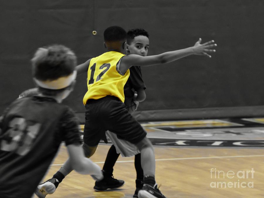 Basketball Photograph - Quick Glance by James Lloyd