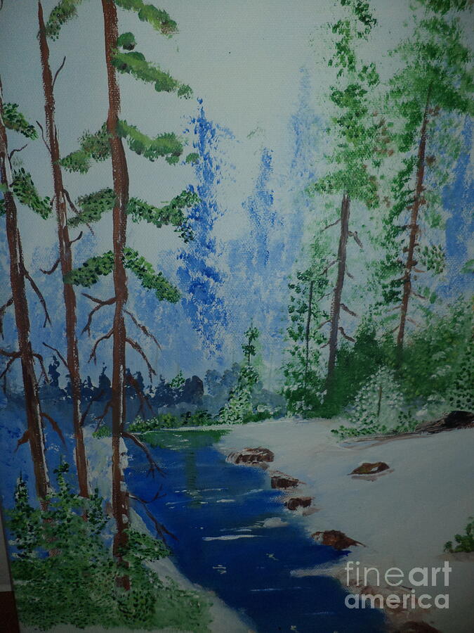 Quiet Brook Painting # 87 Painting by Donald Northup
