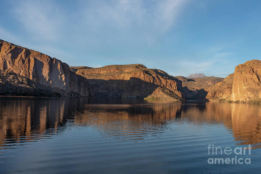 Quiet Canyon Lake in Arizona Photograph by Jeff Hubbard