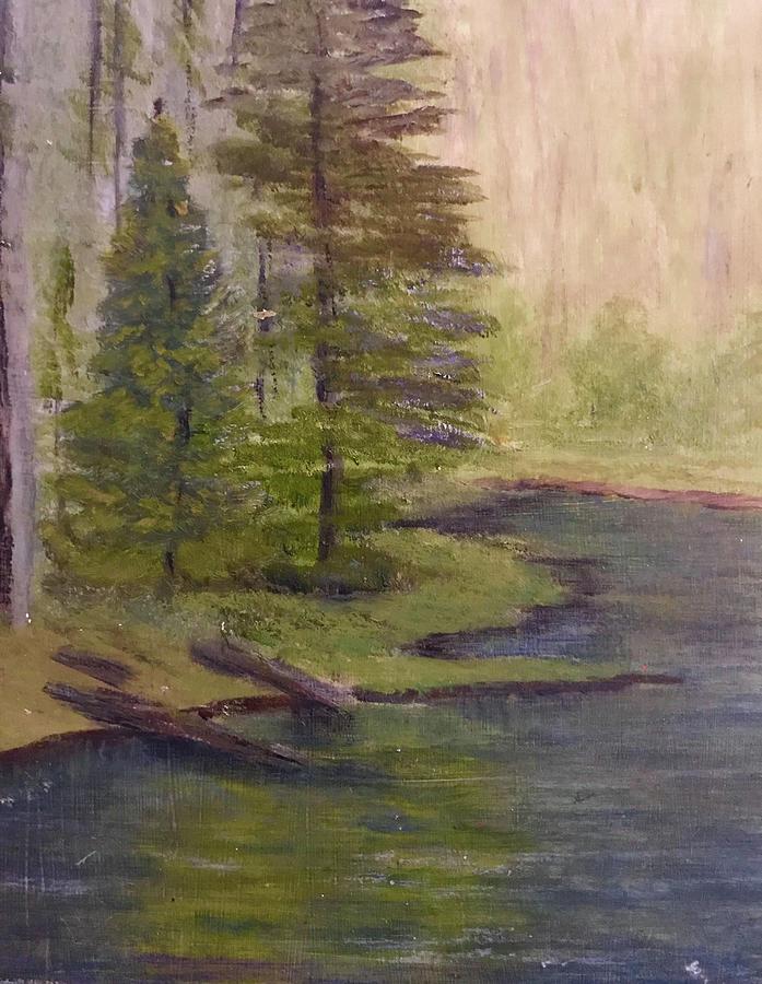 Quiet Cove Painting by Monica Hebert