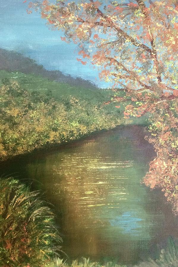 Quiet Creek Painting by Barbara Magor