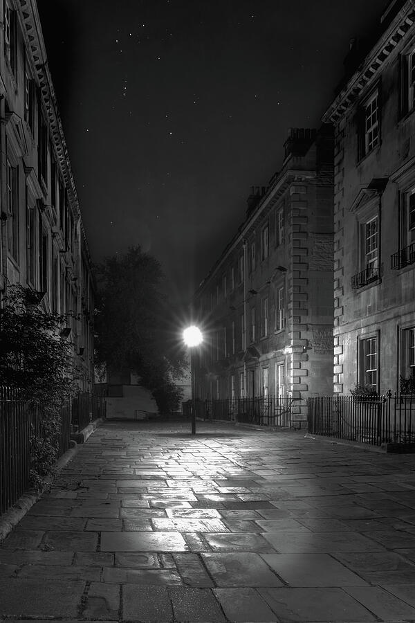 Quiet Elegance under the Streetlight in Bath Photograph by John Wright Quiet Elegance under the Streetlight in Bath Photograph by John Wright