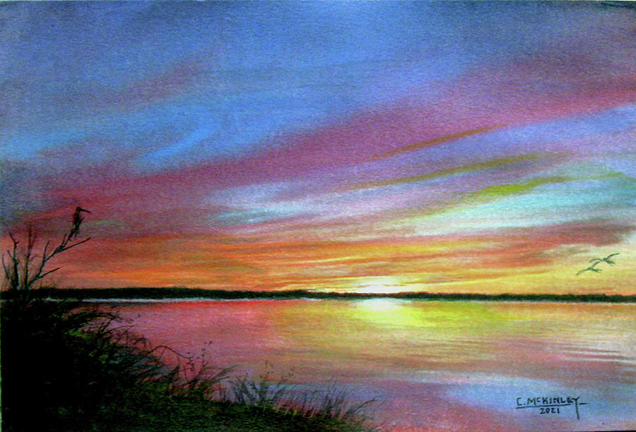 Quiet Evening Painting by Carl McKinley