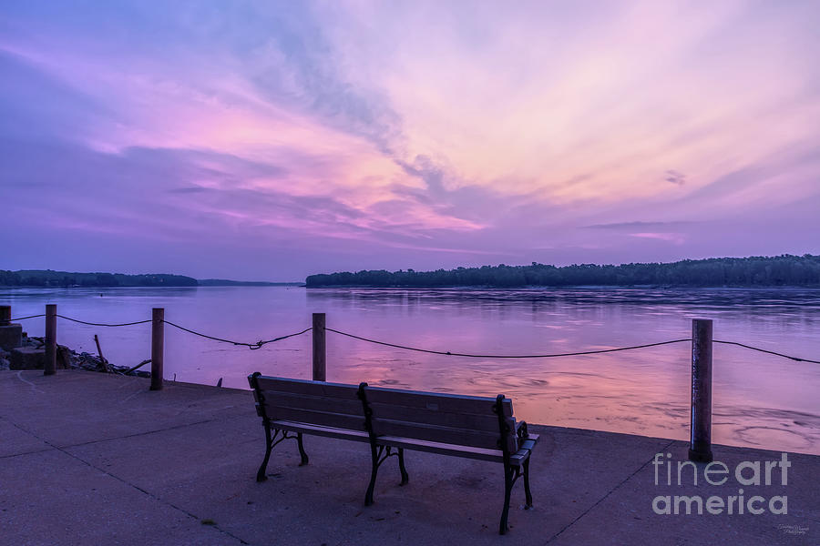 Quiet Mississippi River Sunrise Photograph by Jennifer White