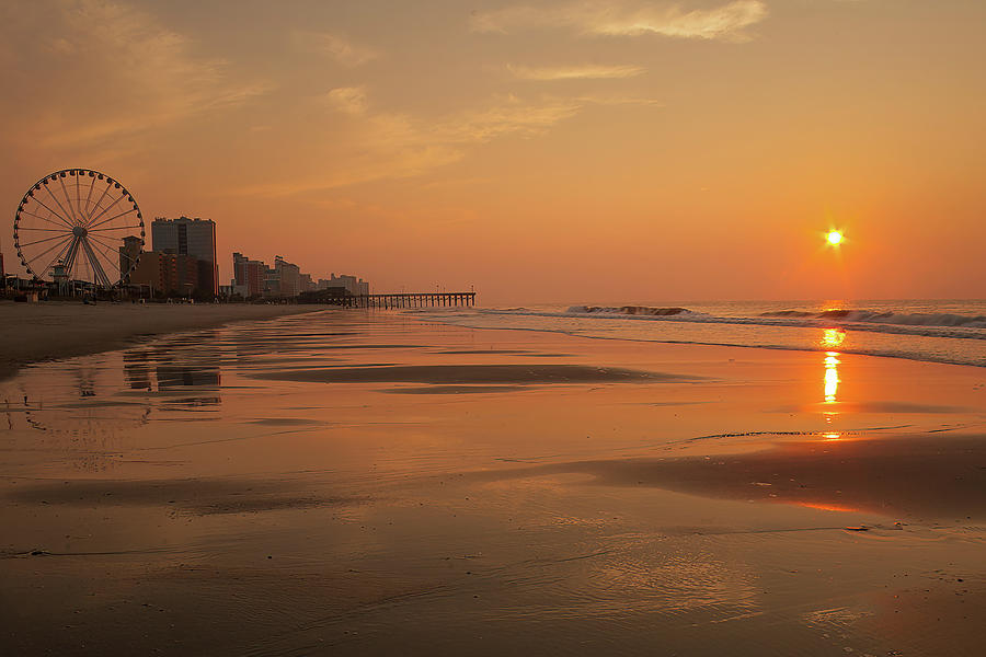 Quiet Morning on Myrtle Beach Photograph by Mike Lee