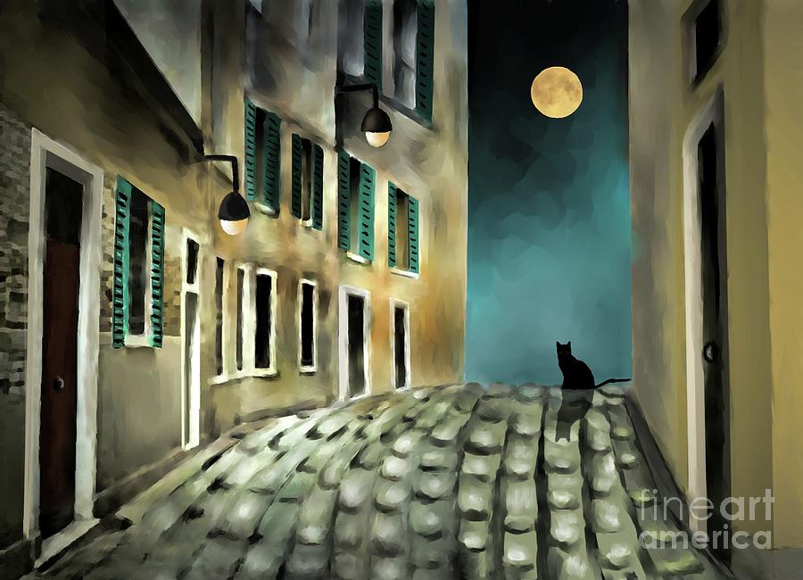 Quiet Night Painting by Ana Borras