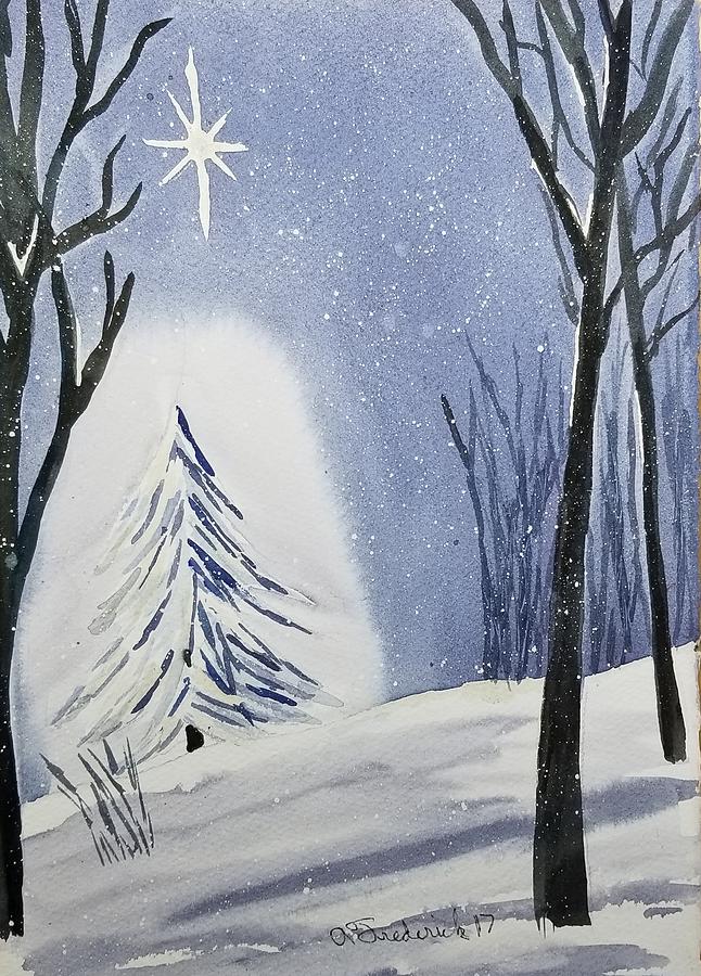 Quiet Night Painting by Ann Frederick