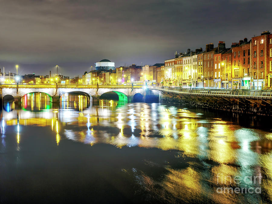 Quiet Night in Dublin Ireland Photograph by John Rizzuto