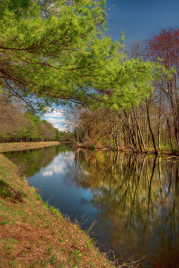 Quiet River in Spring - Nashua, NH Photograph by Joann Vitali